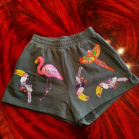 Queen of Sparkles Take Flight Multi Bird Shorts - Picture 10 of 17